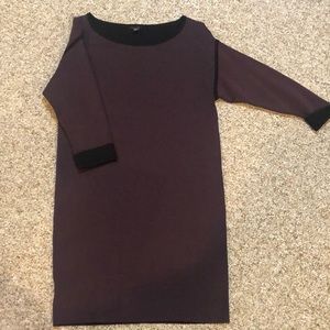 AnnTaylor pullover dress , deep purple